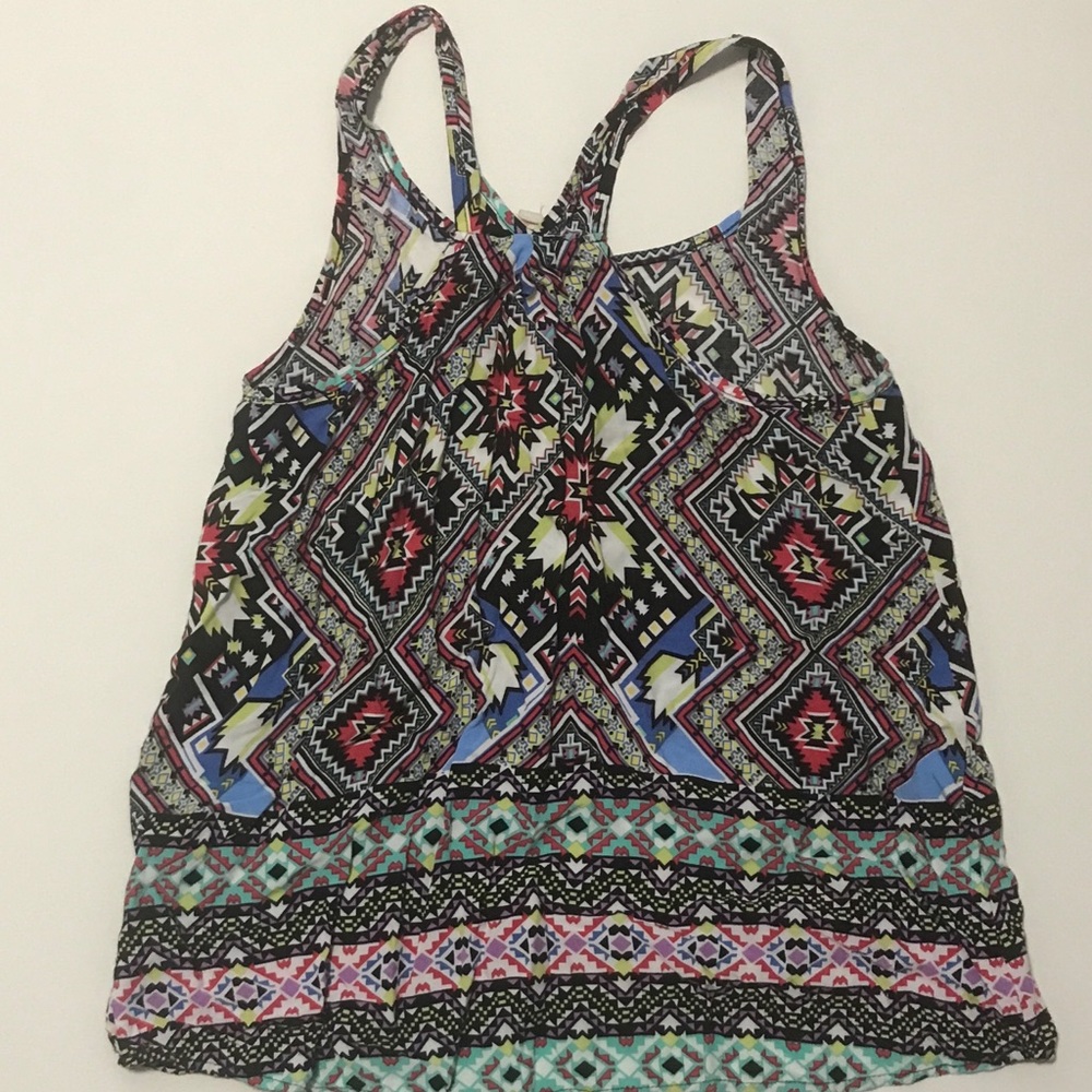Colorful Geometric Patterned Tank Top - Picture 2 of 2